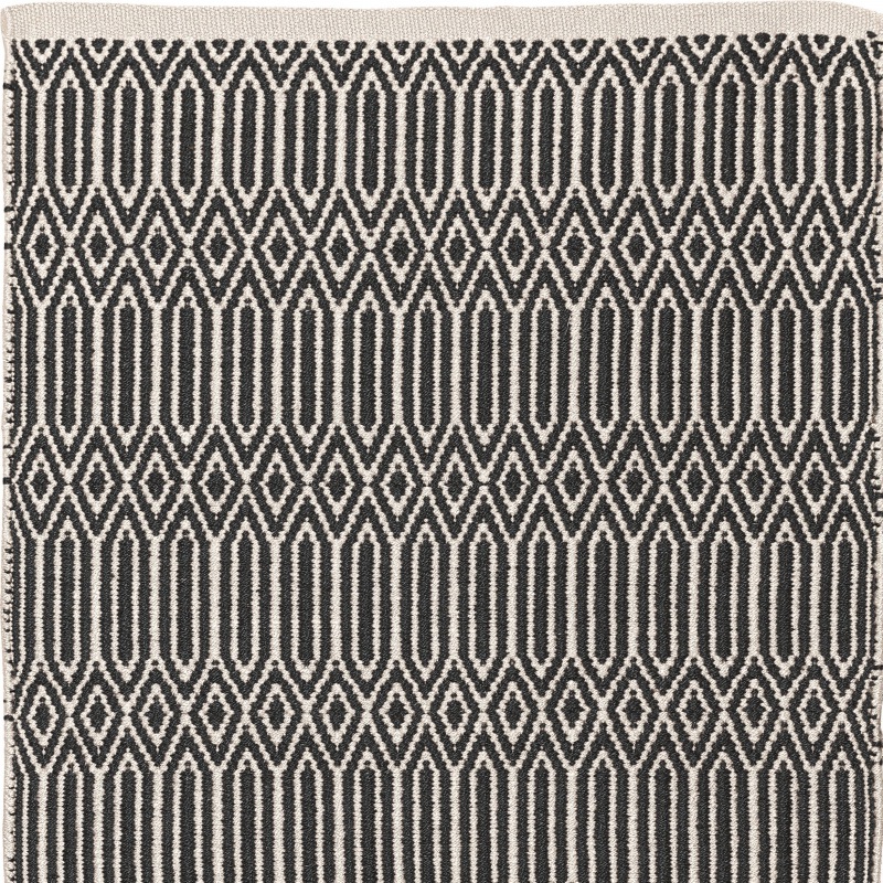  PET-Wik Läufer, schwarz - ecru 70 x 140 cm