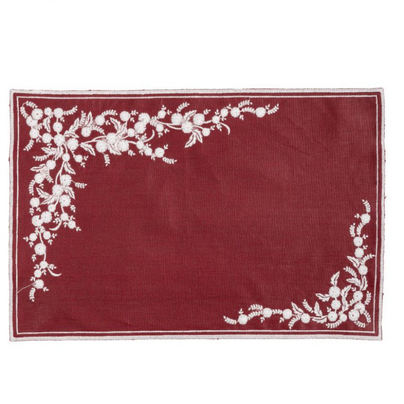  Tischset Venaria Finesse rot