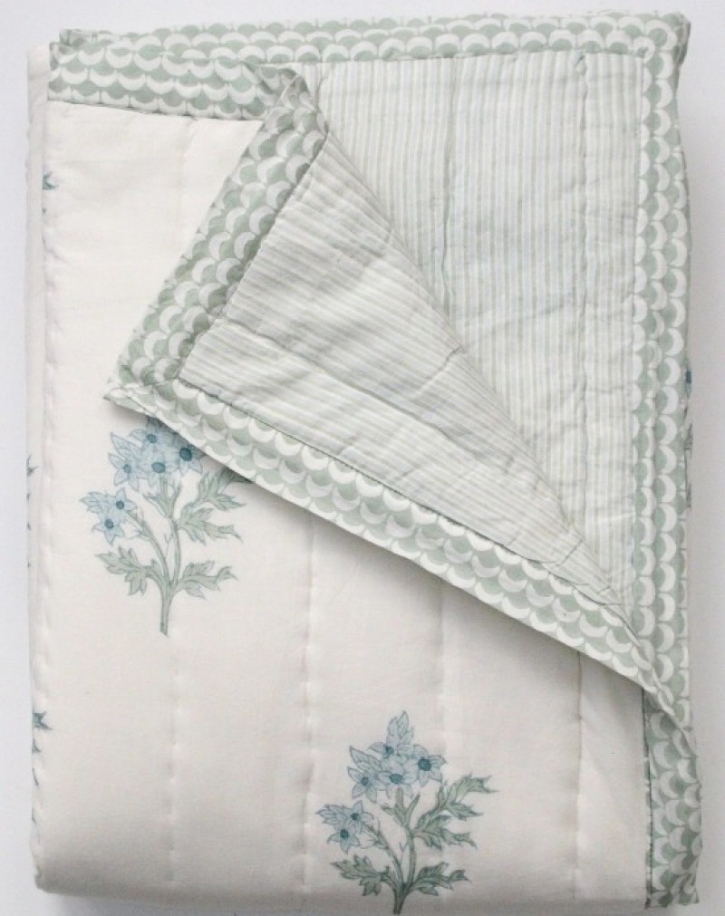  Quilt und Tagesdecke Edelweiss-Streifen 150 x 240 cm