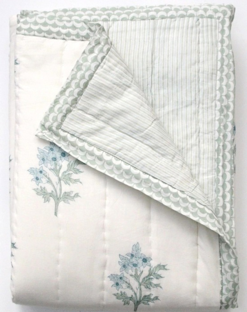  Quilt und Tagesdecke Edelweiss-Streifen 150 x 240 cm