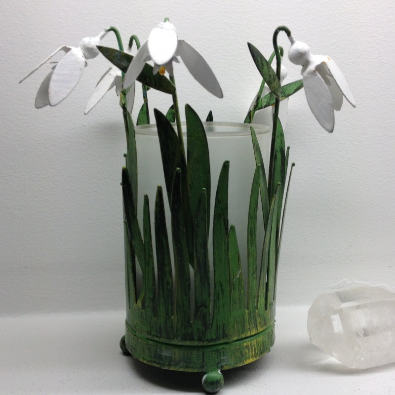  Serie Art Deco Schneeglöckchen, Windlicht