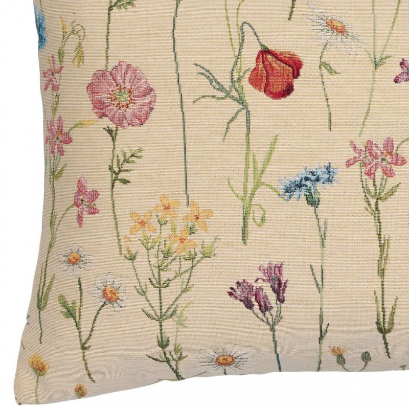  GOBELIN KISSEN Blumengarten 60 x 40 cm
