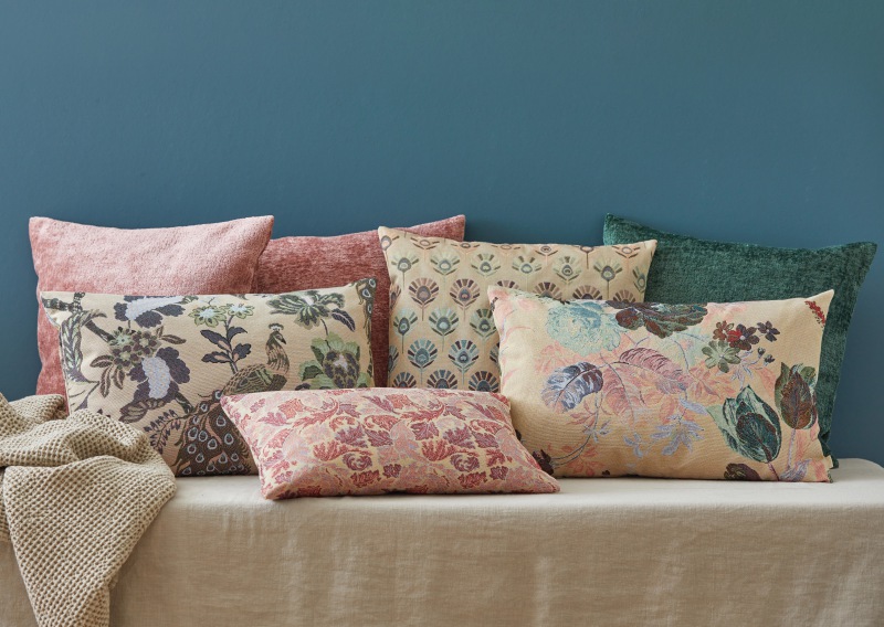  GOBELIN KISSEN Peacock 60 x 40 cm