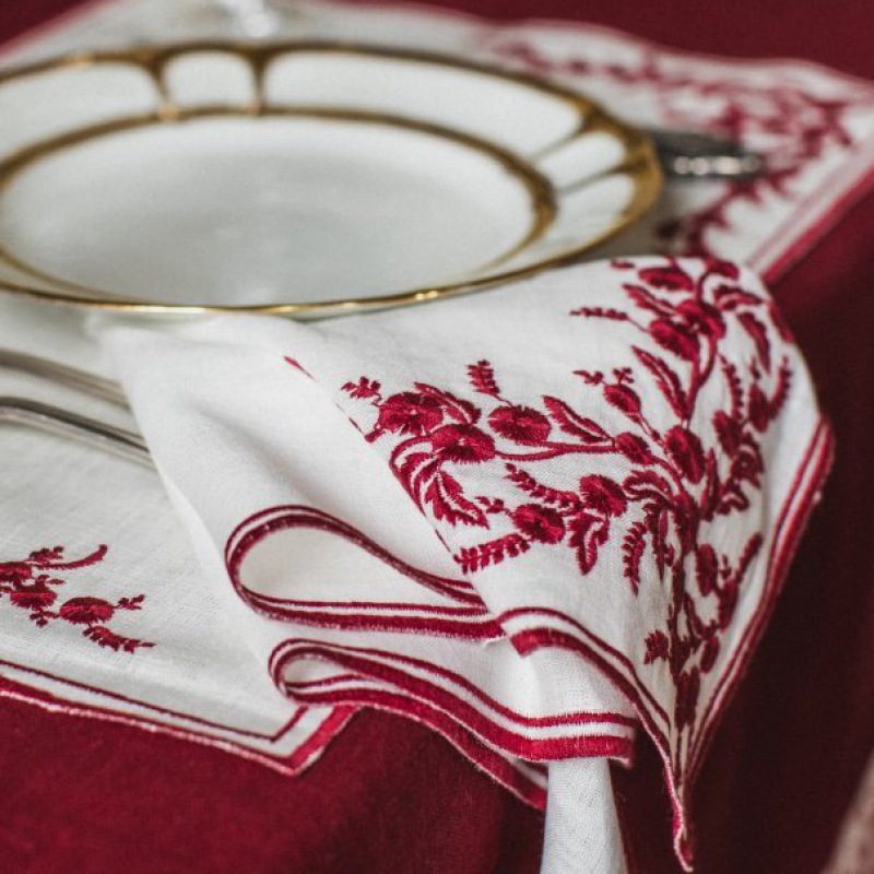  Serviette Venaria Finesse weiss-elfenbein