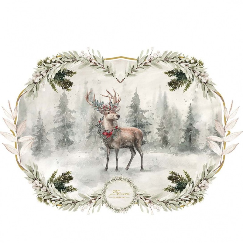  Platzdeckchen Winterwald