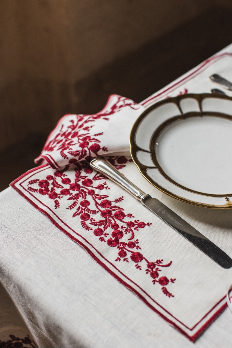  Tischset Venaria Finesse elfenbein-weiss