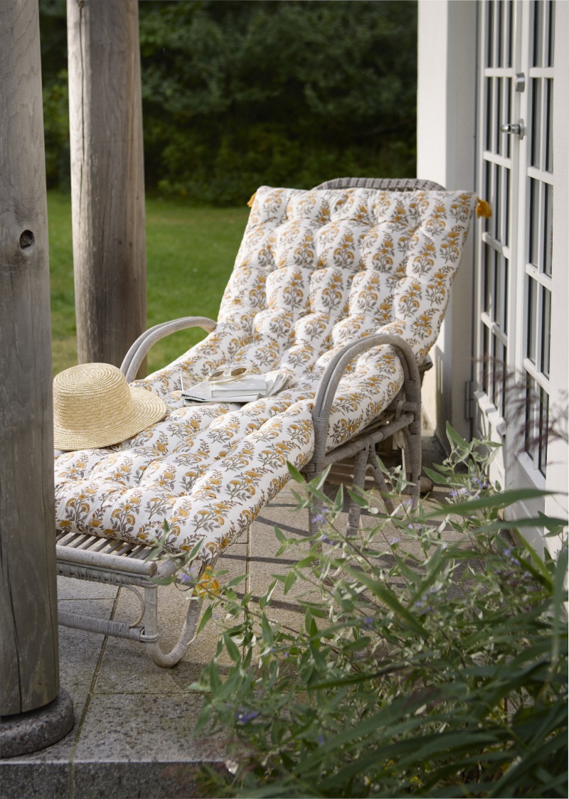  Liegepolster Flora Fächerblume