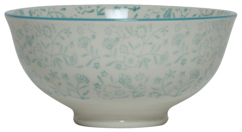  Grosse Schale Pretty Flowers mint-türkis