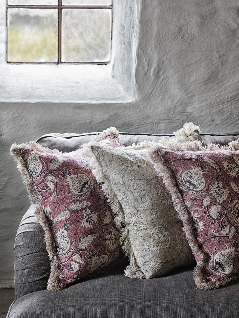  Leinen Kissen Chamois grau