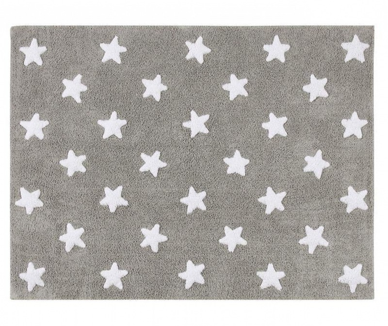  Lorena Canals Teppich Sterne grau 120 x 60 cm