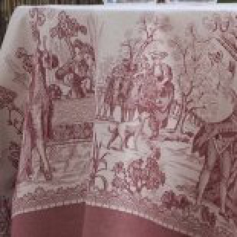  Tischläufer Versailles 50 x 160 cm, burgund