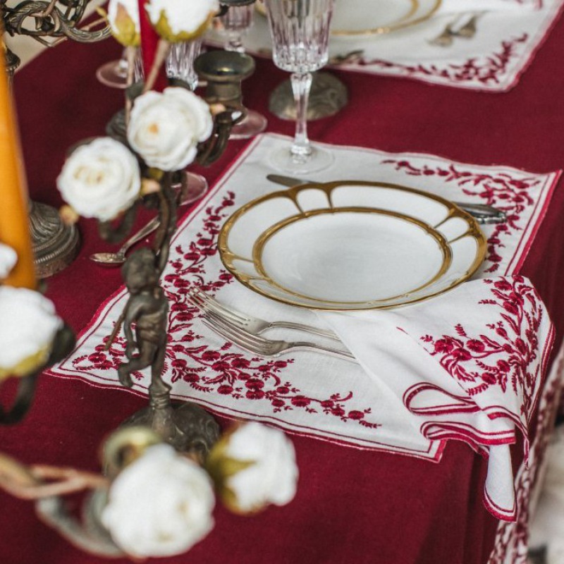  Tischset Venaria Finesse elfenbein-weiss