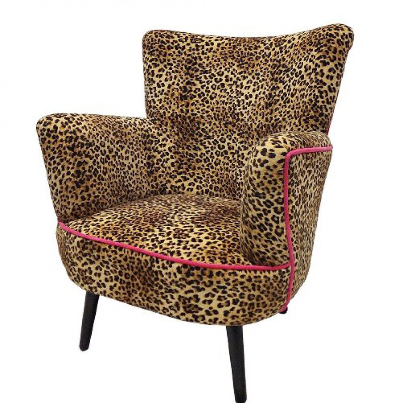  Sessel Leopard Pink Jungle