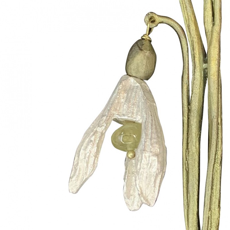  BROSCHE BOTANICA Schneeglöckchen