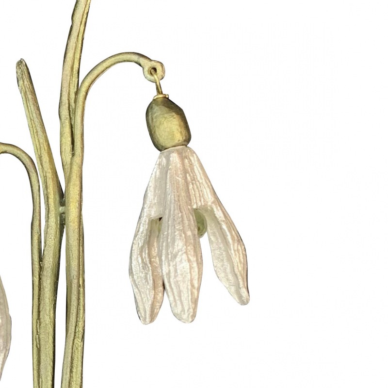  BROSCHE BOTANICA Schneeglöckchen