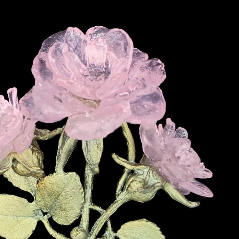  Michael Michaud Brosche Fleur de Rose