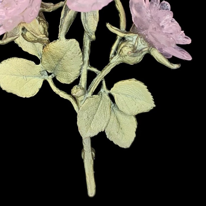  Michael Michaud Brosche Fleur de Rose