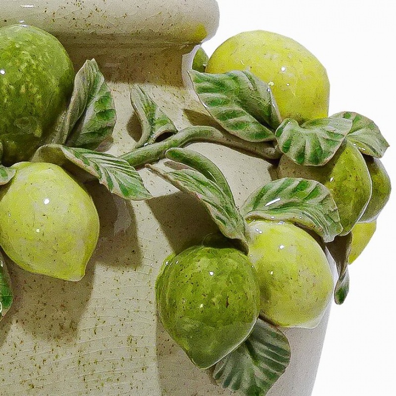  KERAMIK ATELIER Große Vase ZitronenhainV