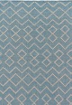 PET - Tunis Läufer  aqua - ecru 70 x 140 cm