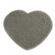  Kleines Herz-Set, Samt grau
