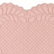  Boutis Tischset Herz, 42 x 42 cm, soft rose