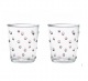  2-er Set Gläser Fancy Dots, rosa
