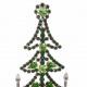  GABLONZER Weihnachtsbaum Bijouterie grün