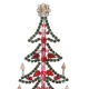  GABLONZER Weihnachtsbaum Bijouterie rot-grün