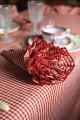  Dolomiti Serviette Vichy Karo rot