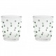  2-er Set Gläser Fancy Dots, grün