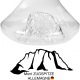  TOPOGRAPHIC Karaffe Zugspitze