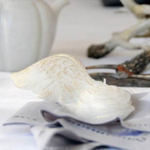 Kerze Engelsfl&uuml;gel