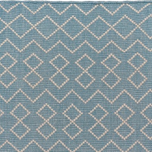 PET - Tunis L&auml;ufer  aqua - ecru 70 x 250 cm