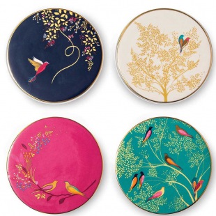 4-er Set Porzellan Untersetzer