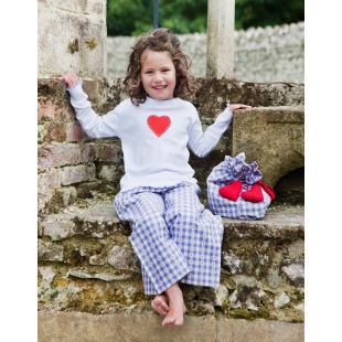 M&auml;dchen Schlafanzug Jolie blau