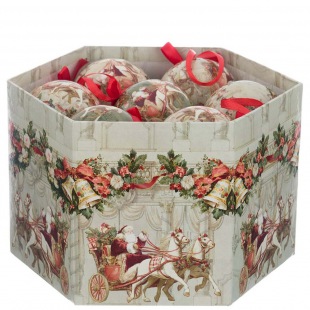 Geschenkbox Weihnachtskugeln Petersburger Nikolaus