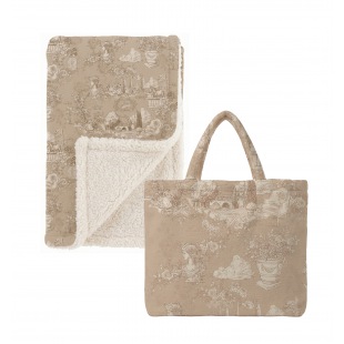 Toile de Jouy Plaid Antoninette