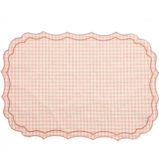 TISCHEST PFLEGELEICHT Firenze Vichy Rosa Corallo