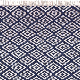 L&auml;ufer Apache, 70 x 200 cm, navy/weiss