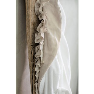 Bella Donna Bademantel Weiss Puderrosa