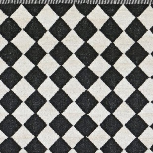 L&auml;ufer Diamond 55 x 120 cm schwarz-weiss