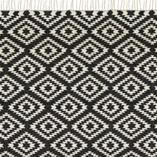 L&auml;ufer Apache, 70 x 200 cm, schwarz/weiss