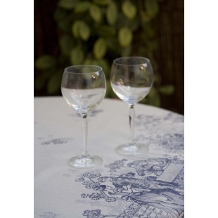 Tischdecke Versailles 160 x 260 cm, blau