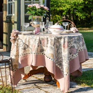 TISCHDECKE PFLEGELEICHT Fiori Pastello - 170 x 220 