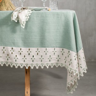 TISCHDECKE PFLEGELEICHT Amalfi salbei