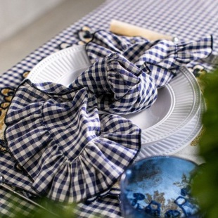 Serviette Vichy blau