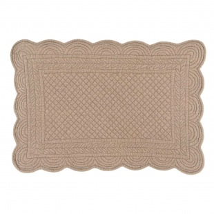 Tischset Boutis taupe-mokka french beige