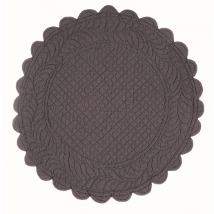 Rundes Tischset Elegantes Anthrazit