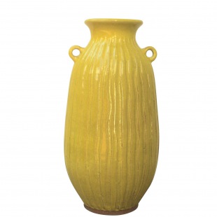 Bungalow Vase Vital Gelb, 36 cm