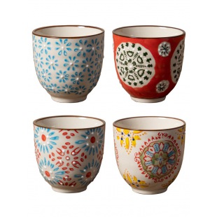 Chehoma Bohemian 4-er Set Espresso Tassen